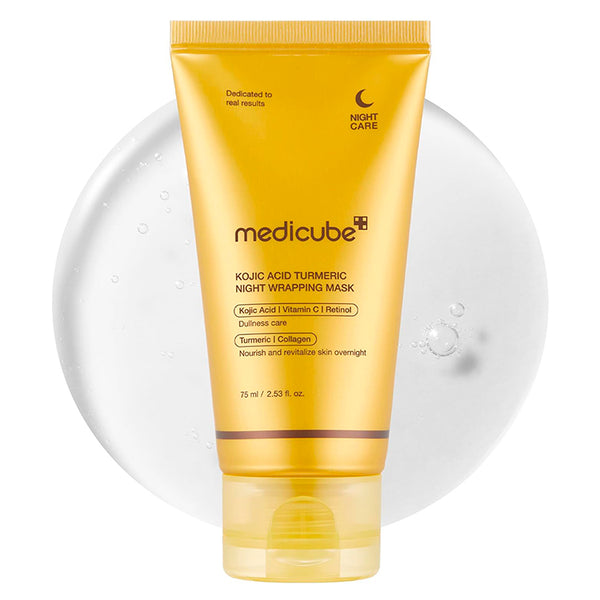 MEDICUBE KOJIC ACID TURMERIC NIGHT WRAPPING MASK 75ML
