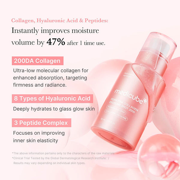 MEDICUBE PDRN PINK COLLAGEN EXOSOME SHOT SERUM 2000 30ML