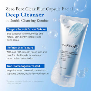 MEDICUBE ZERO PORE CLEARING CAPSULE CLEANSING FOAM 120G