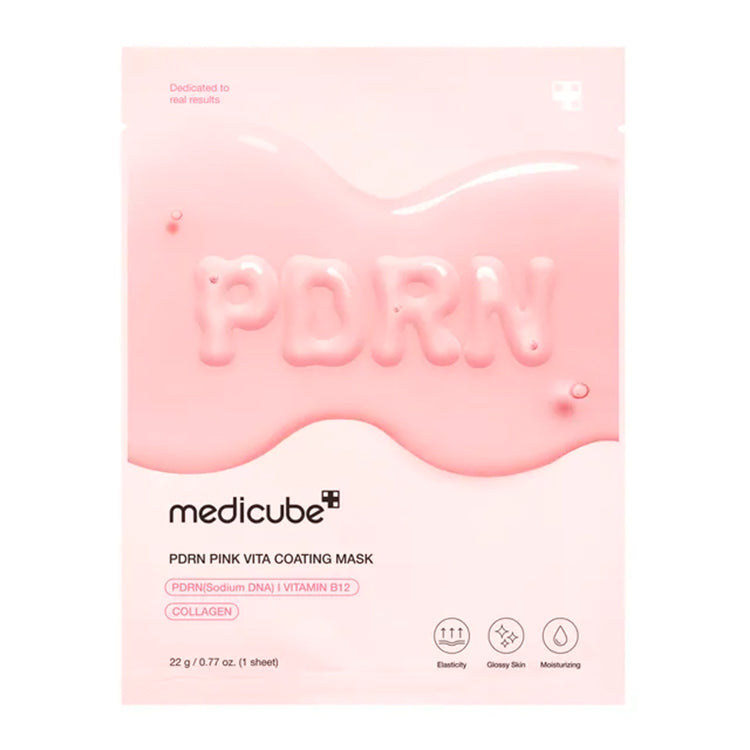 MEDICUBE SALMON DNA PDRN PINK VITA COATING SHEET MASK