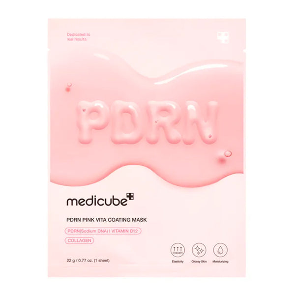 MEDICUBE SALMON DNA PDRN PINK VITA COATING SHEET MASK