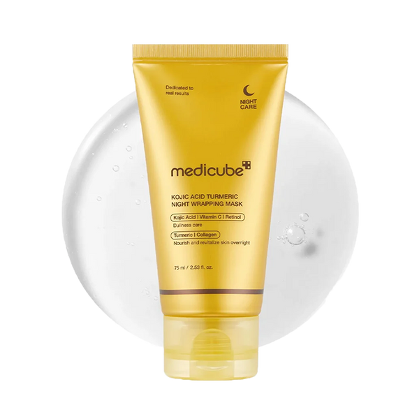 MEDICUBE KOJIC ACID TURMERIC NIGHT WRAPPING MASK 75ML