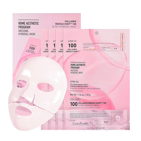 VT COSMETICS COLLAGEN REEDLE SHOT 100 2STEP MASK