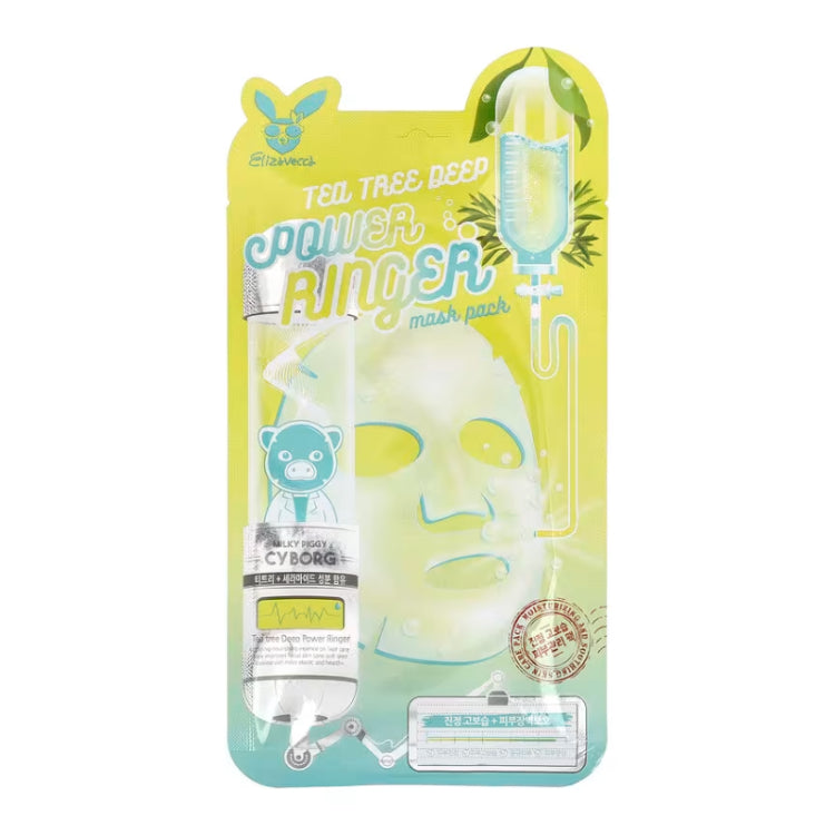 ELIZAVECCA TEA TREE DEEP POWER RINGER BEAUTY MASK PACK 1 SHEET 23ML
