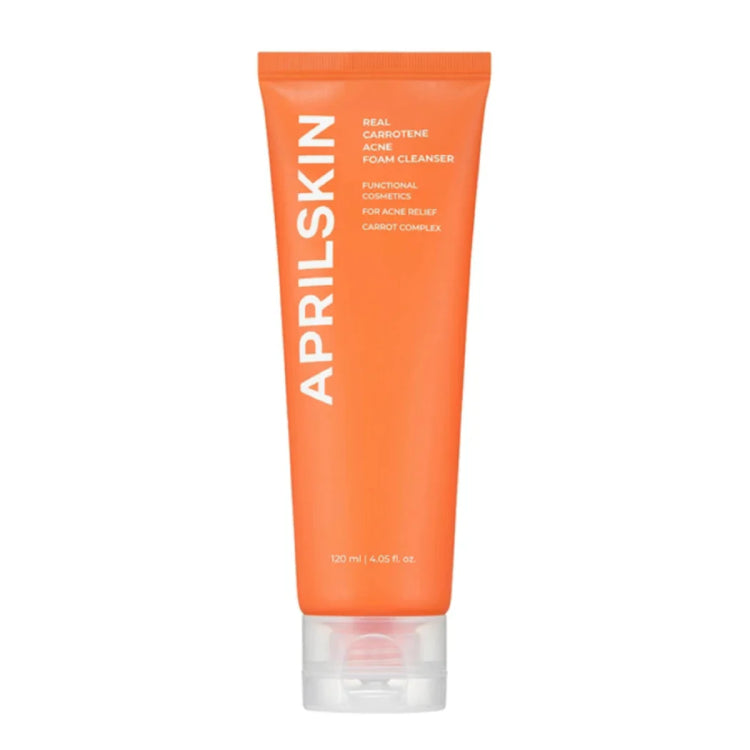 APRILSKIN REAL CARROTENE ACNE FOAM CLEANSER 120ML