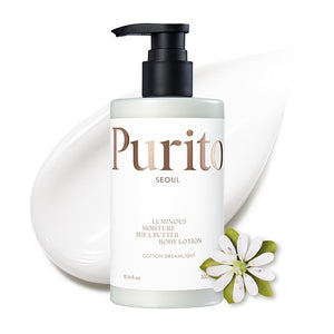 PURITO SEOUL LUMINOUS MOISTURE SHEA BUTTER BODY LOTION COTTON DREAMLIGHT 300ML