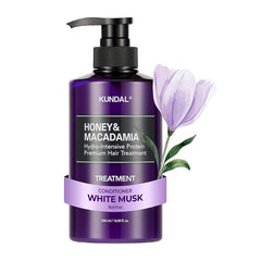 KUNDAL HONEY AND MACADAMIA HAIR TREATMENT WHITE MUSK 500ML