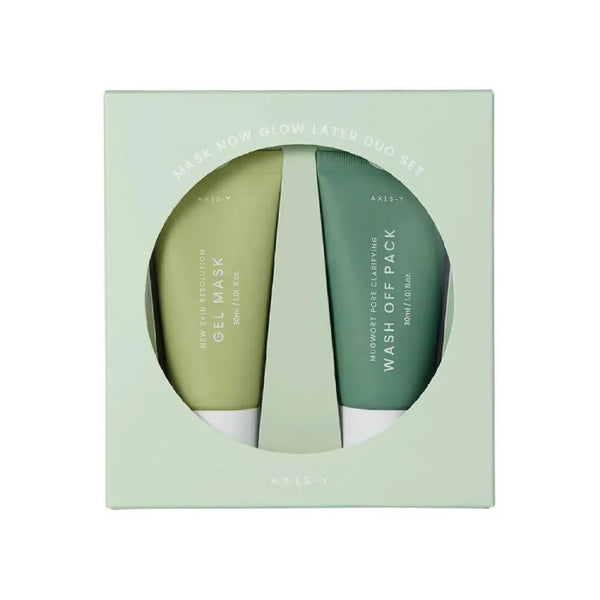 AXIS-Y NOW GLOW LATER FACE MASK SET - 2 IN 30 ML