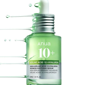 ANUA AZELAIC ACID 10 HYALURON REDNESS SOOTHING SERUM 30ML