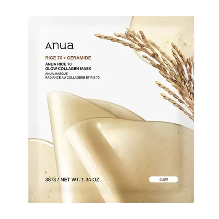 ANUA RICE 70 GLOW COLLAGEN MASK