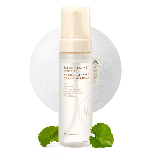 HEVE BLUE SALMON CARING CENTELLA BUBBLE CLEANSER 200ML