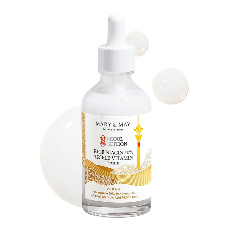 MARY&MAY SEOUL EDITION RICE NIACIN 10% TRIPLE VITAMIN SERUM 80ML