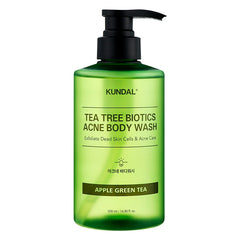 KUNDAL TEA TREE BIOTICTS ACNE BODY WASH APPLE GREEN TEA 500ML