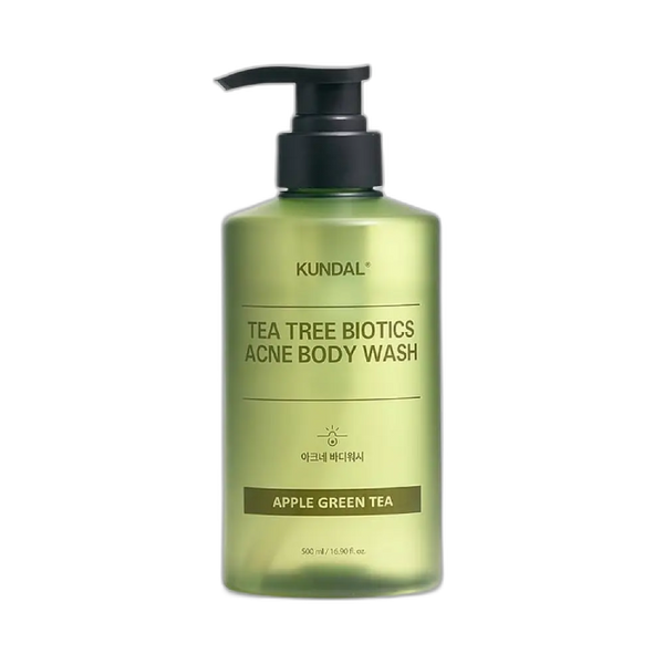 KUNDAL TEA TREE BIOTICTS ACNE BODY WASH APPLE GREEN TEA 500ML