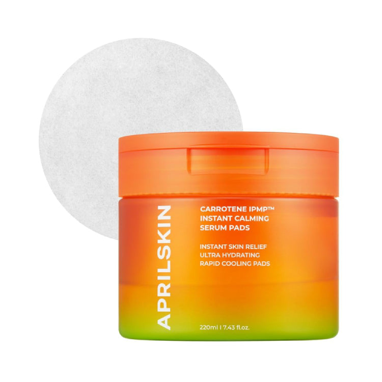 APRILSKIN CARROTENE IPMP INSTANT CALMING SERUM TONER 80 PADS