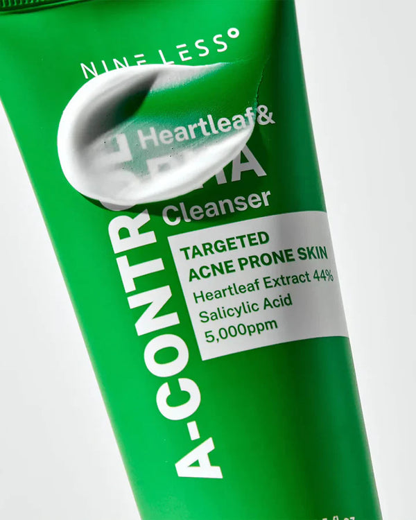 NINELESS A-CONTROL HEARTLEAF & BHA CLEANSER 120ML
