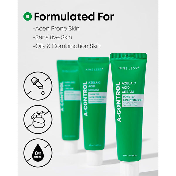 NINELESS A-CONTROL AZELAIC ACID CREAM 50ML