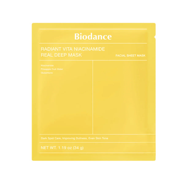 BIODANCE RADIANT VITA NIACINAMIDE REAL DEEP MASK 34G
