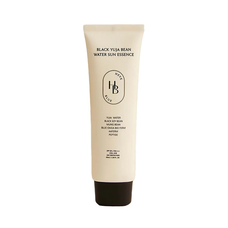 HEVE BLUE BLACK YUJA BEAN WATER SUN ESSENCE SPF50+/PA++++ 50ML