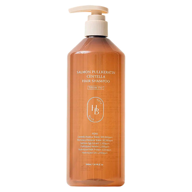 HEVE BLUE SALMON PULLKERATIN CENTELLA HAIR SHAMPOO 500ML